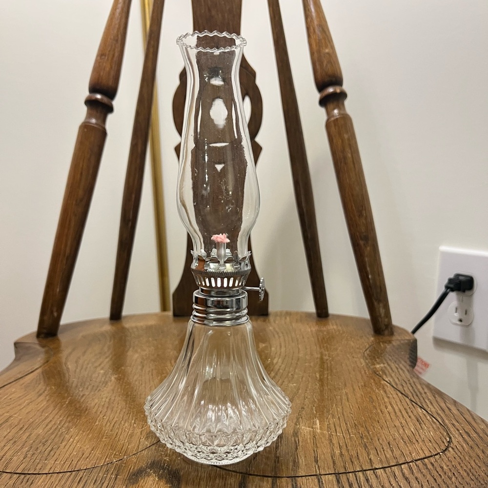 Lamplight Farms Elegant Glass Oil Lamp